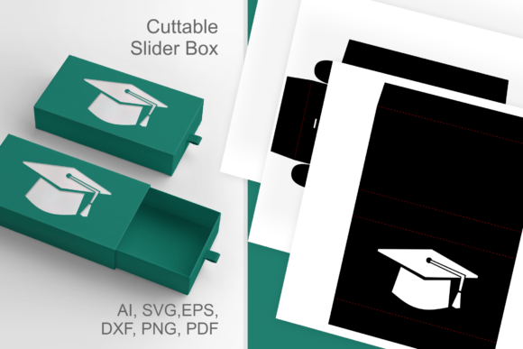 3D SVG Graduation Hat Box Review