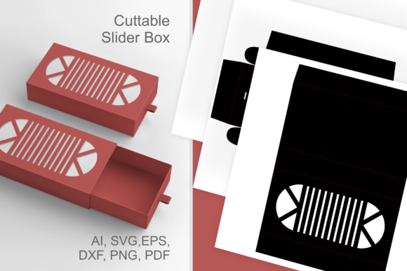 3D SVG Objects: Half Rounds Drawer Box