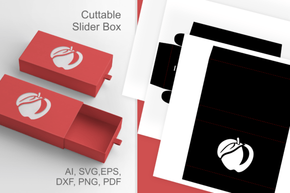 Apple with Leaf Cutout: 3D SVG for Fall