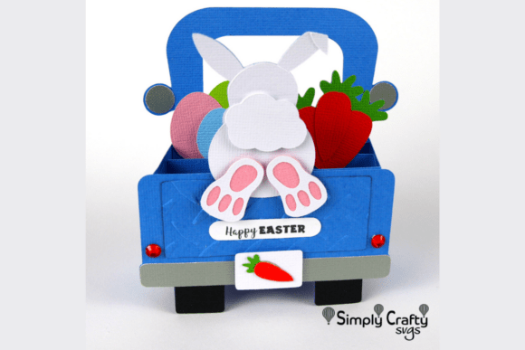 Bunny Truck Card SVG: A 3D Easter Design Review