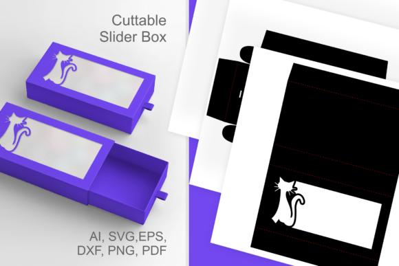 Cat in Wide Window 3D SVG for Halloween