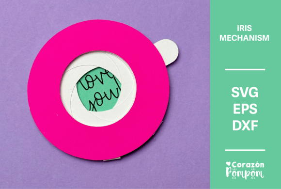 Iris Mechanism SVG: A 3D Valentine S Day Asset