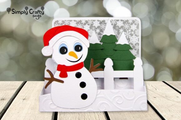 Jolly Snowman 3D SVG for Winter Sales