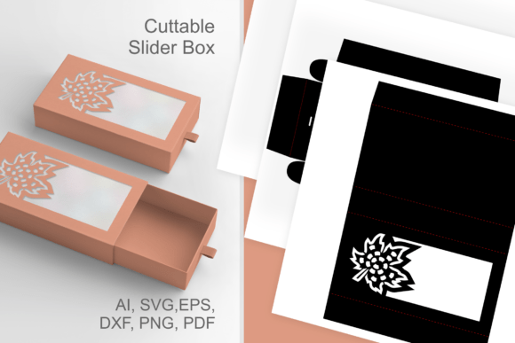 Maple Leaf in Wide Window 3D SVG for Fall