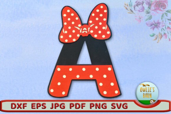 Polka-dot Monogram: 3D SVG for Birthdays