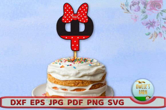 Polka-dot Monogram Fi Phi: 3D SVG for Birthdays