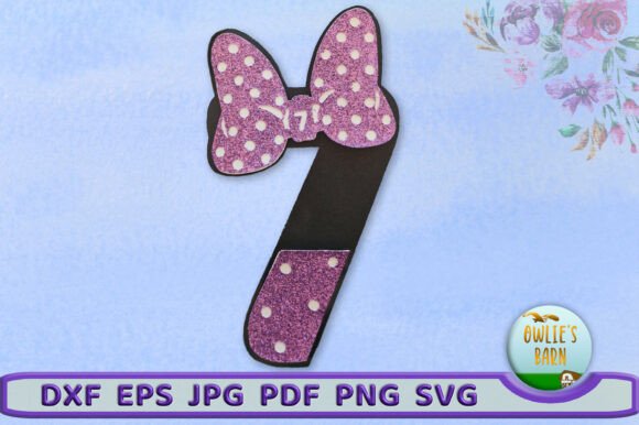 Polka-dot Number 7: A 3D SVG for Birthdays