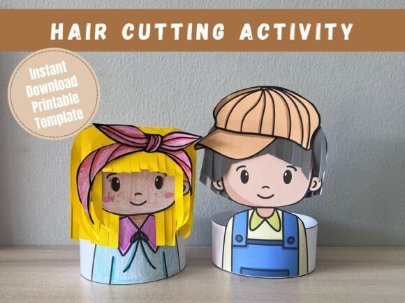 Review: Hair Cutting Salon Activity for Toddler 3D SVG & Paper Toys