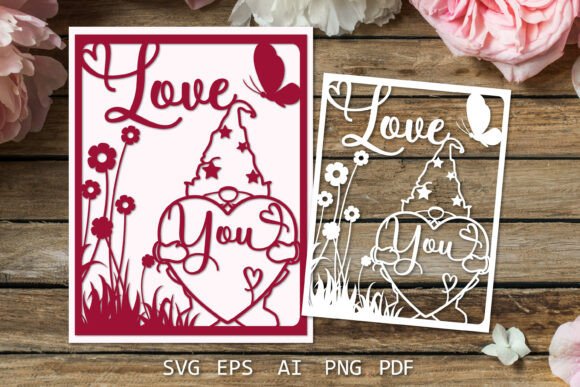 Reviewing 3D SVG Greeting Cards: Gnome Love Design