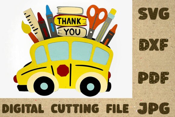 School Bus Card: A 3D SVG Design Review
