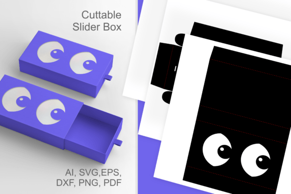 Spooky Eyes 3D SVG for Halloween Packaging