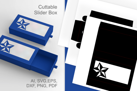 Star in Wide Window 3D SVG for Independence Day